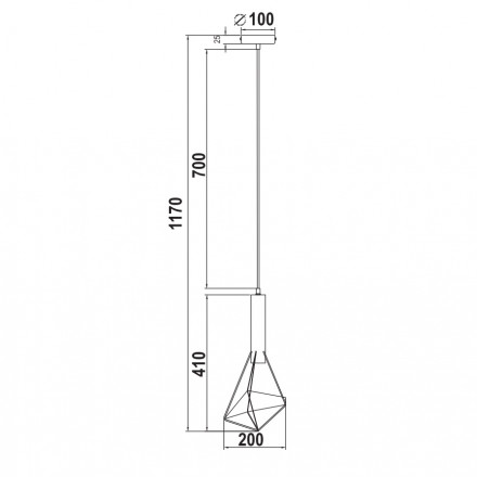 Подвесной светильник Maytoni Spider T021-01-B