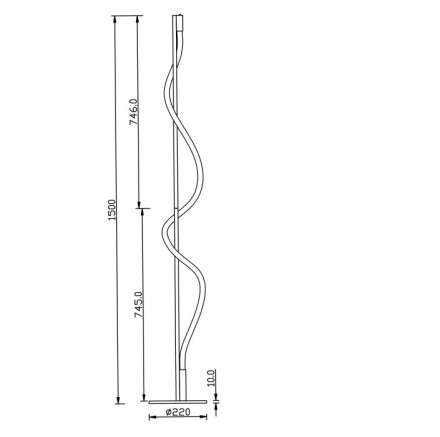 Торшер Maytoni Tau MOD166FL-L15B3K