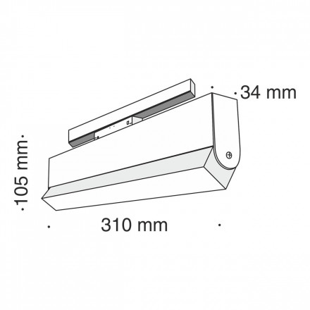 Трековый светодиодный светильник Maytoni Track lamps TR013-2-20W4K-B