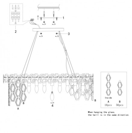 Подвесной светильник Maytoni Tissage MOD490PL-10G