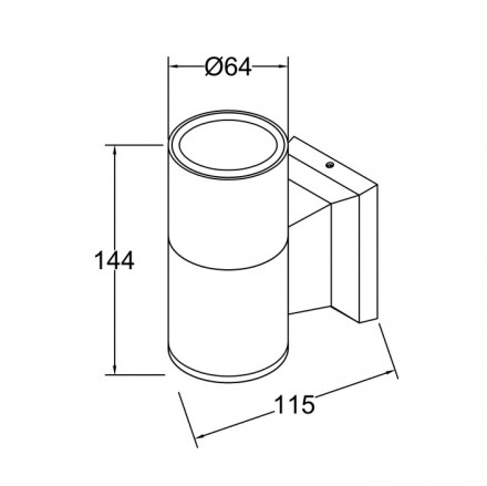 Уличный настенный светильник Maytoni Bowery O574WL-01GR