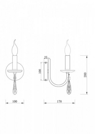 Бра Freya Forte FR1006WL-01N