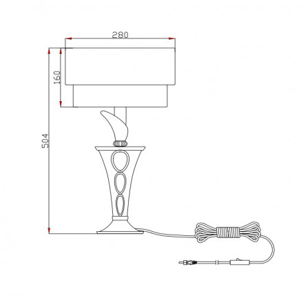 Настольная лампа Maytoni Lillian H311-11-G