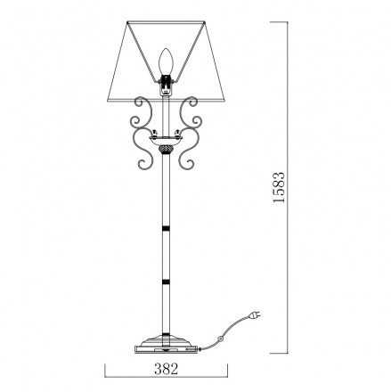 Торшер Freya Driana FR2405-FL-01-BZ