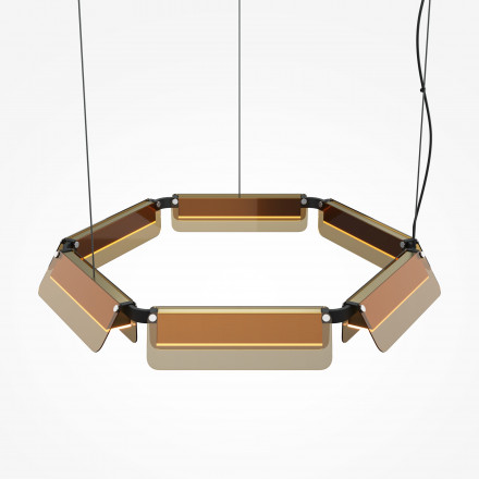 Люстра подвесная светодиодная Maytoni Flat MOD296PL-L40BC3K