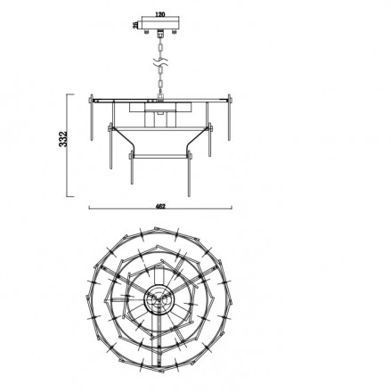 Подвесной светильник Freya Sophia FR5197PL-05CH