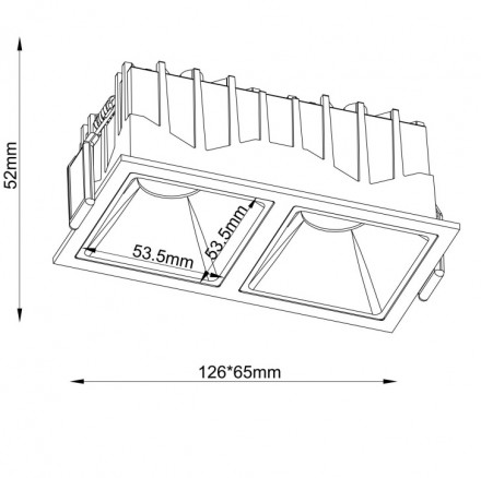 Встраиваемый светильник Maytoni Alfa LED DL043-02-10W3K-D-SQ-WB