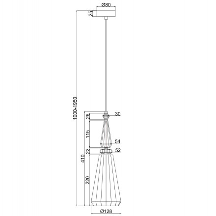Подвесной светильник Maytoni Sunshine P028PL-01PN
