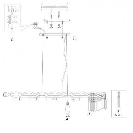Люстра подвесная Maytoni Gracia DIA201PL-06G1