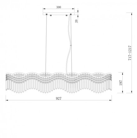Люстра подвесная Maytoni Gracia DIA201PL-06G1