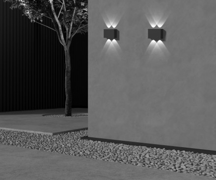 Уличный настенный светодиодный светильник Maytoni Outdoor Show O433WL-L4GF3K