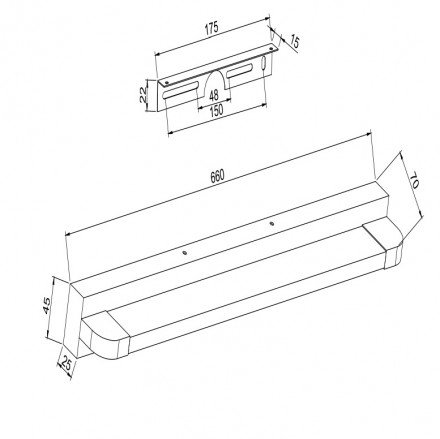 Подсветка для зеркал Maytoni Lao MIR002WL-L14CH