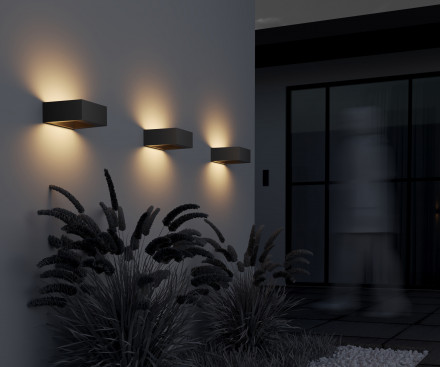 Уличный настенный светодиодный светильник Maytoni Outdoor Cont O464WL-L18GF3K