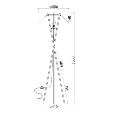 Торшер Maytoni Bastone MOD006FL-01B