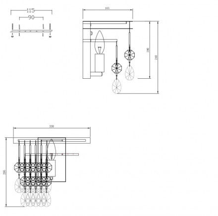 Настенный светильник Maytoni Linn MOD091WL-01CH