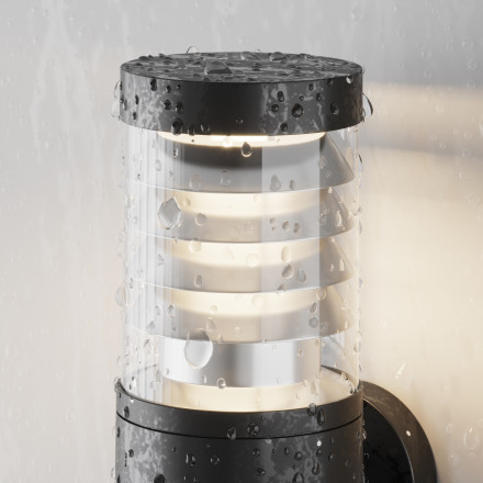 Уличный настенный светодиодный светильник Maytoni Outdoor Spir O439WL-L12GF3K