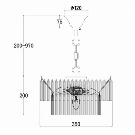 Подвесная люстра Maytoni Colonne MOD093PL-04CH