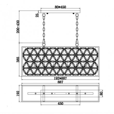 Подвесной светильник Maytoni Ledas MOD069PL-04CH