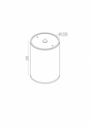 Уличный потолочный светодиодный светильник Maytoni Bar O306CL-L12GF