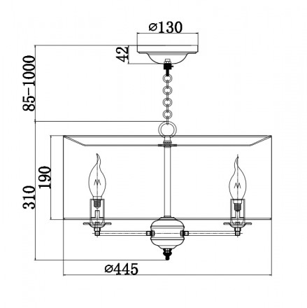 Подвесная люстра Maytoni Anna H007PL-04G