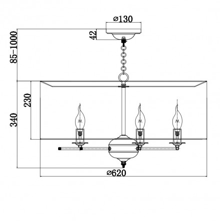 Подвесная люстра Maytoni Anna H007PL-05G