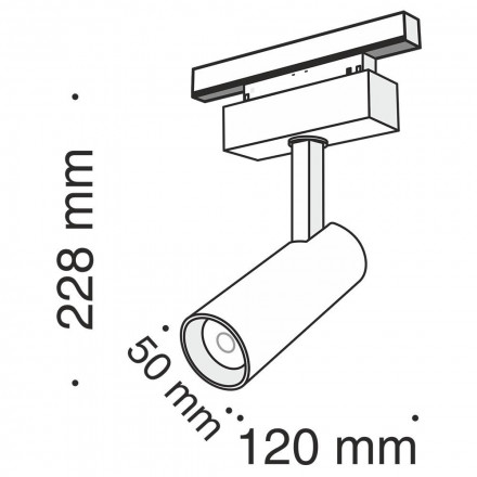 Трековый светодиодный светильник Maytoni Track Lamps TR019-2-10W3K-B