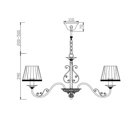 Подвесная люстра Freya Sunrise FR2290PL-07W