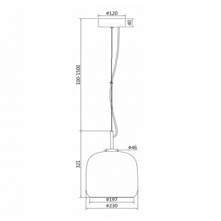 Подвесной светодиодный светильник Maytoni Madmen MOD128PL-L6AM